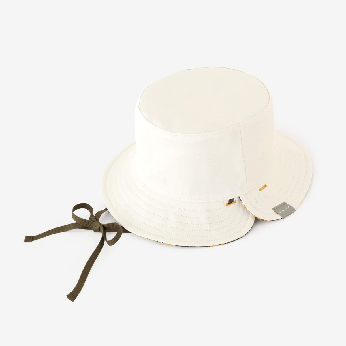ヘビーツイルチェック リバーシブル BIKE HAT／SO-SU-U昆（こん） 上下（しょうか） 黄金色（こがねいろ）