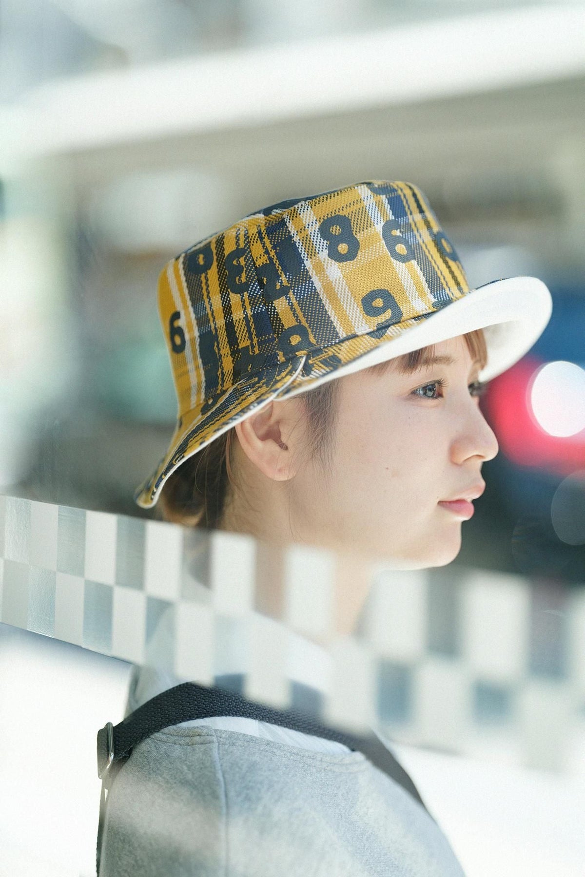 ヘビーツイルチェック リバーシブル BIKE HAT／SO-SU-U昆（こん） 上下（しょうか） 黄金色（こがねいろ）