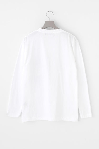 【net限定】長袖 ポケットTシャツ[5.6]／ホワイト×SO-SU-U昆（こん）2