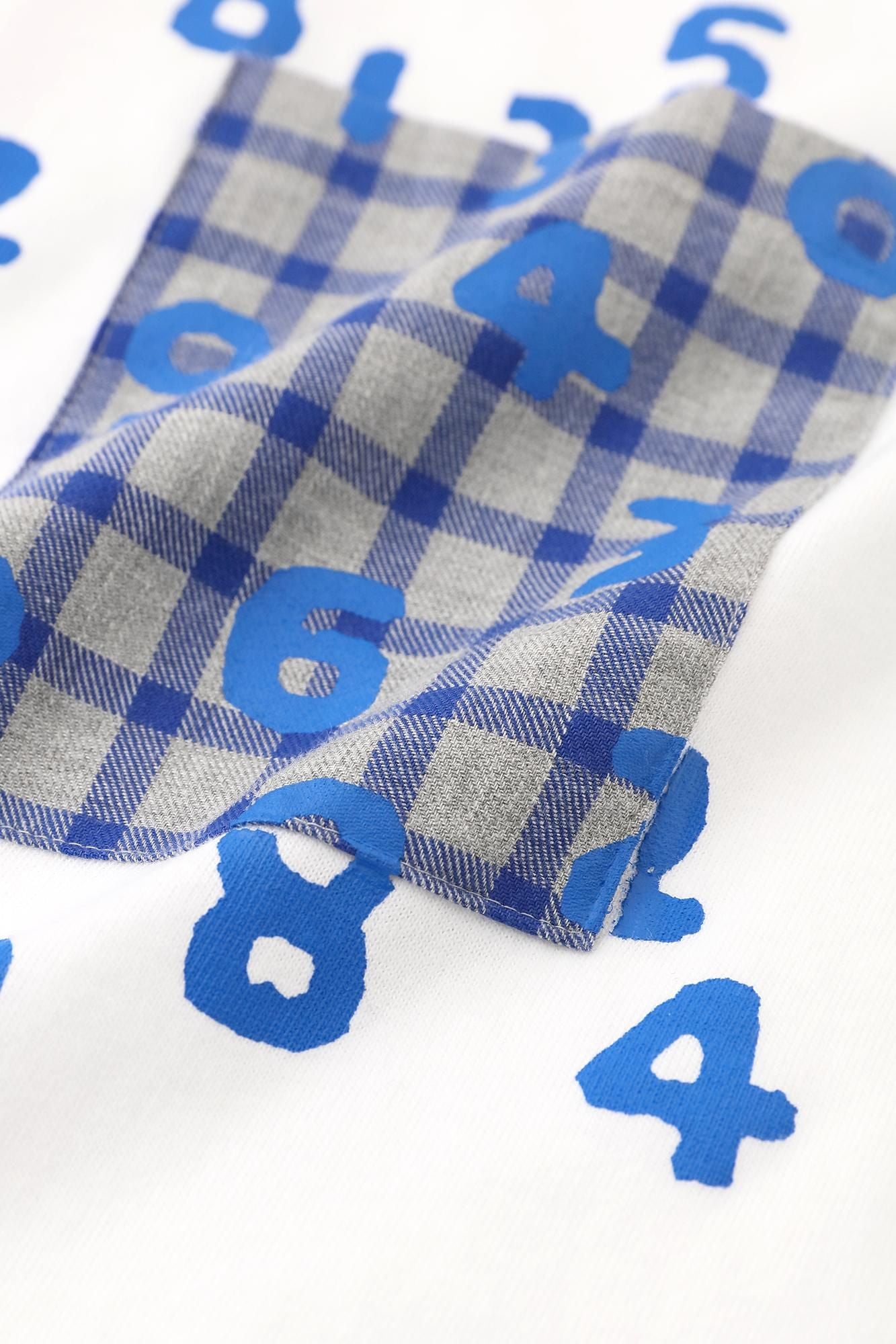 【net限定】長袖 ポケットTシャツ[5.6]／ホワイト×SO-SU-U昆（こん）2