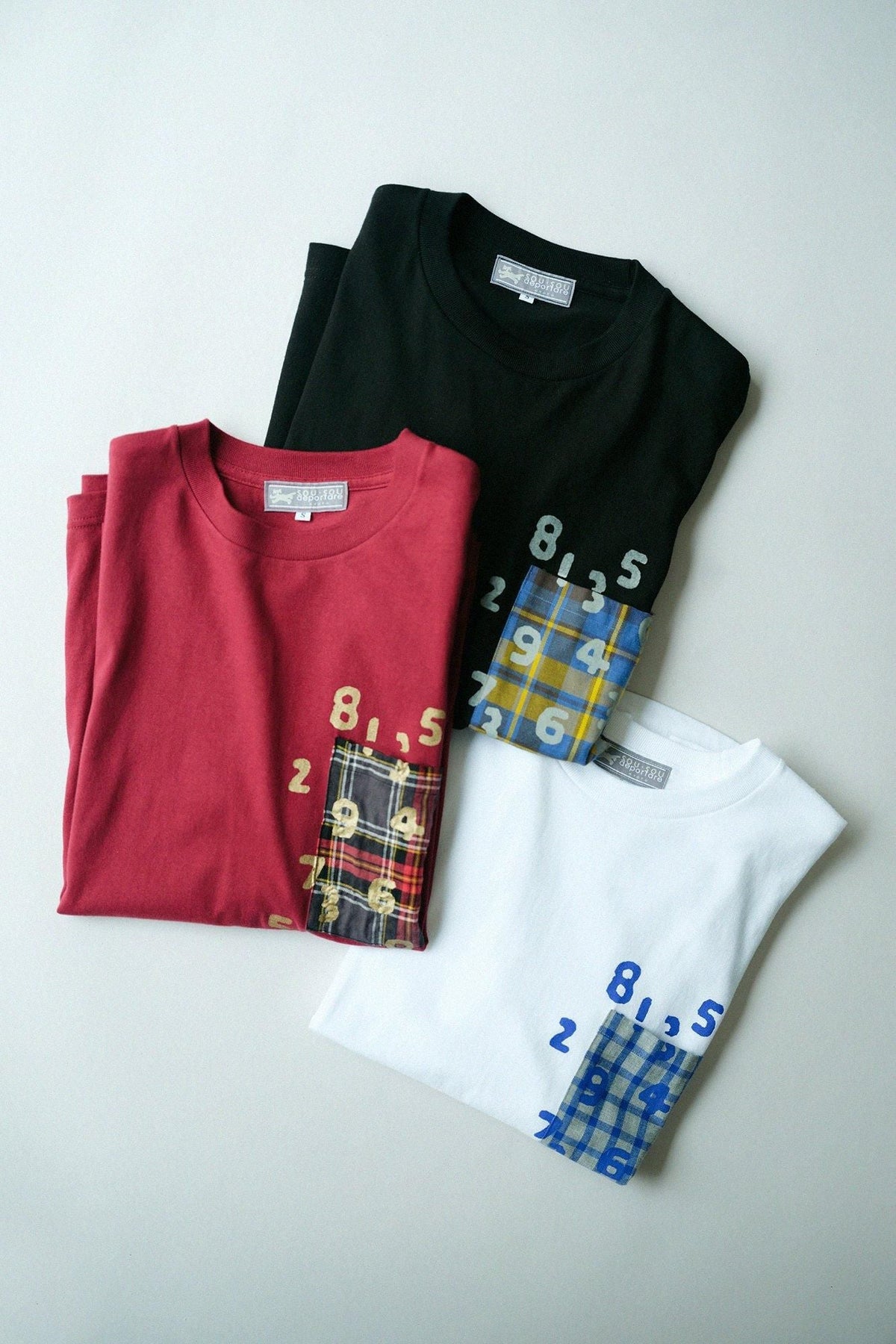 【net限定】長袖 ポケットTシャツ[5.6]／バーガンディ×SO-SU-U昆（こん）