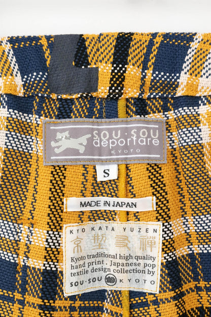 【net限定】ヘビーツイルチェック BIKEショーツ／イエロー×SO-SU-U