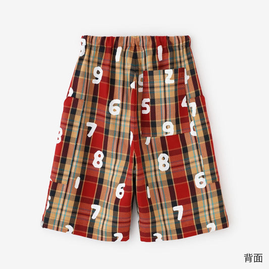 【net限定】ヘビーツイルチェック BIKEショーツ／レッド×SO-SU-U
