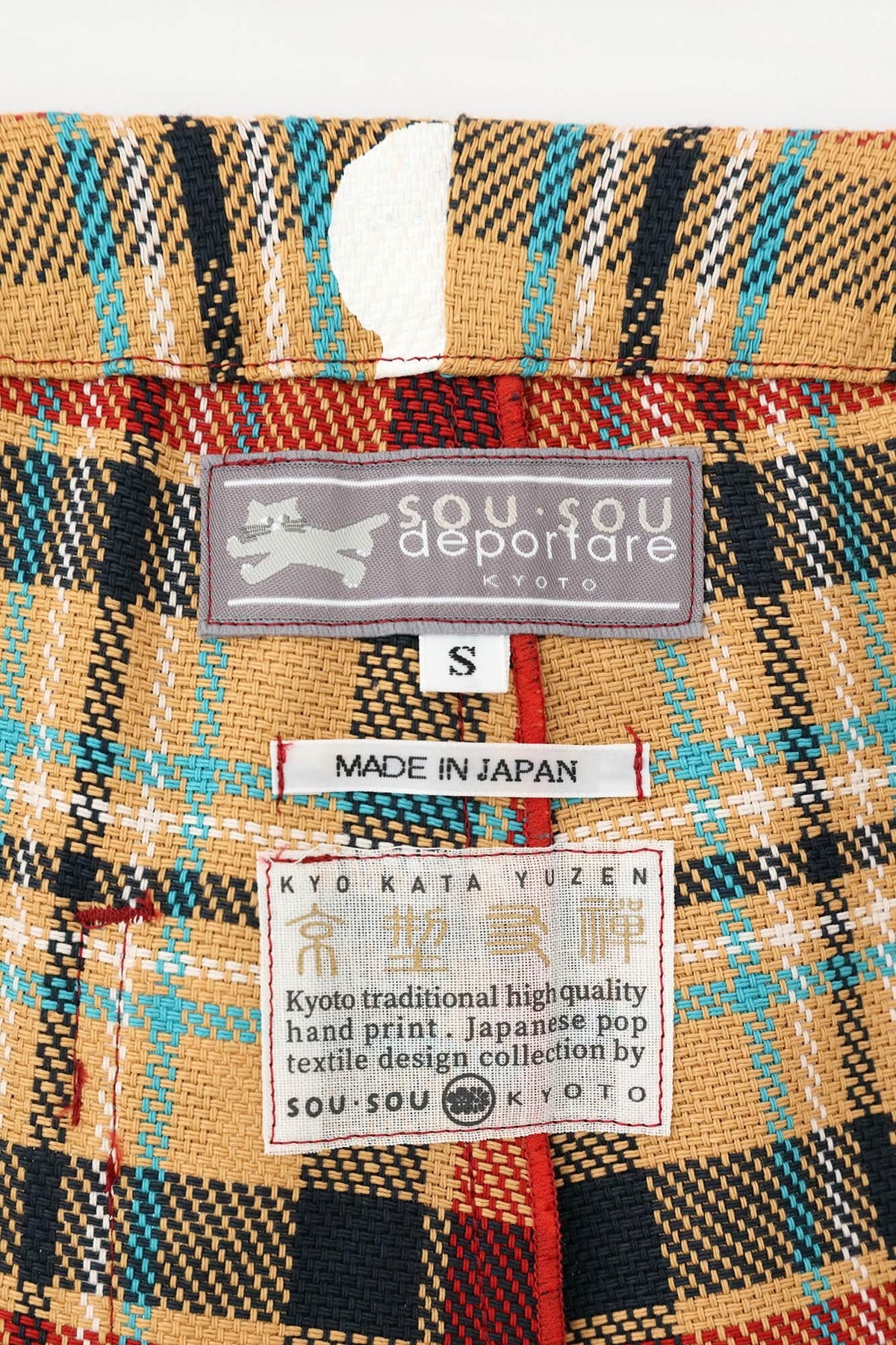 【net限定】ヘビーツイルチェック BIKEショーツ／レッド×SO-SU-U