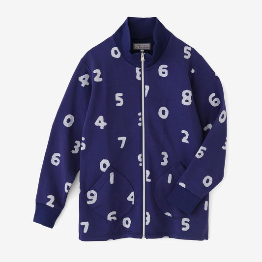 【net限定】裏毛 ZIP UP BIKEブルゾン／SO-SU-U 紺青（こんじょういろ）
