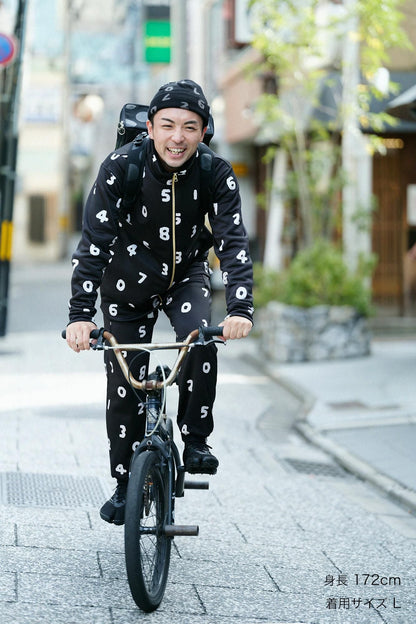 裏起毛フリース BIKEパンツ／SO-SU-U 濡羽色（ぬればいろ）
