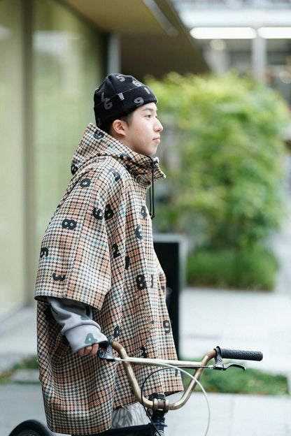 BALLIツイル BIKEポンチョ／SO-SU-Uと余白（よはく） クリームチェック