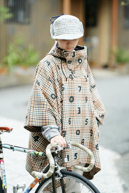 BALLIツイル BIKEポンチョ／SO-SU-Uと余白（よはく） クリームチェック