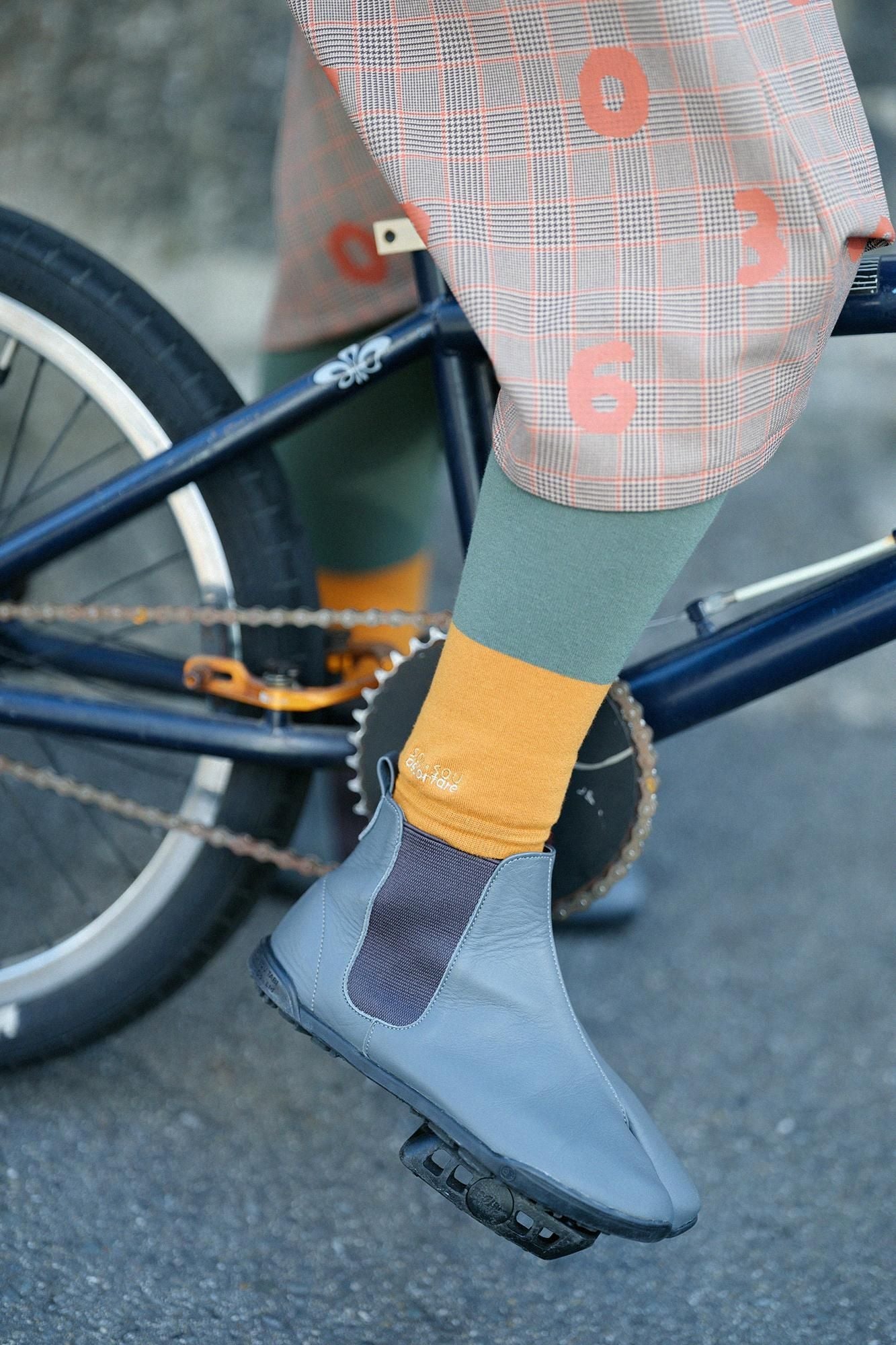 C.C deportare レギンス・ANKLE／ブロッコリー×コニャック