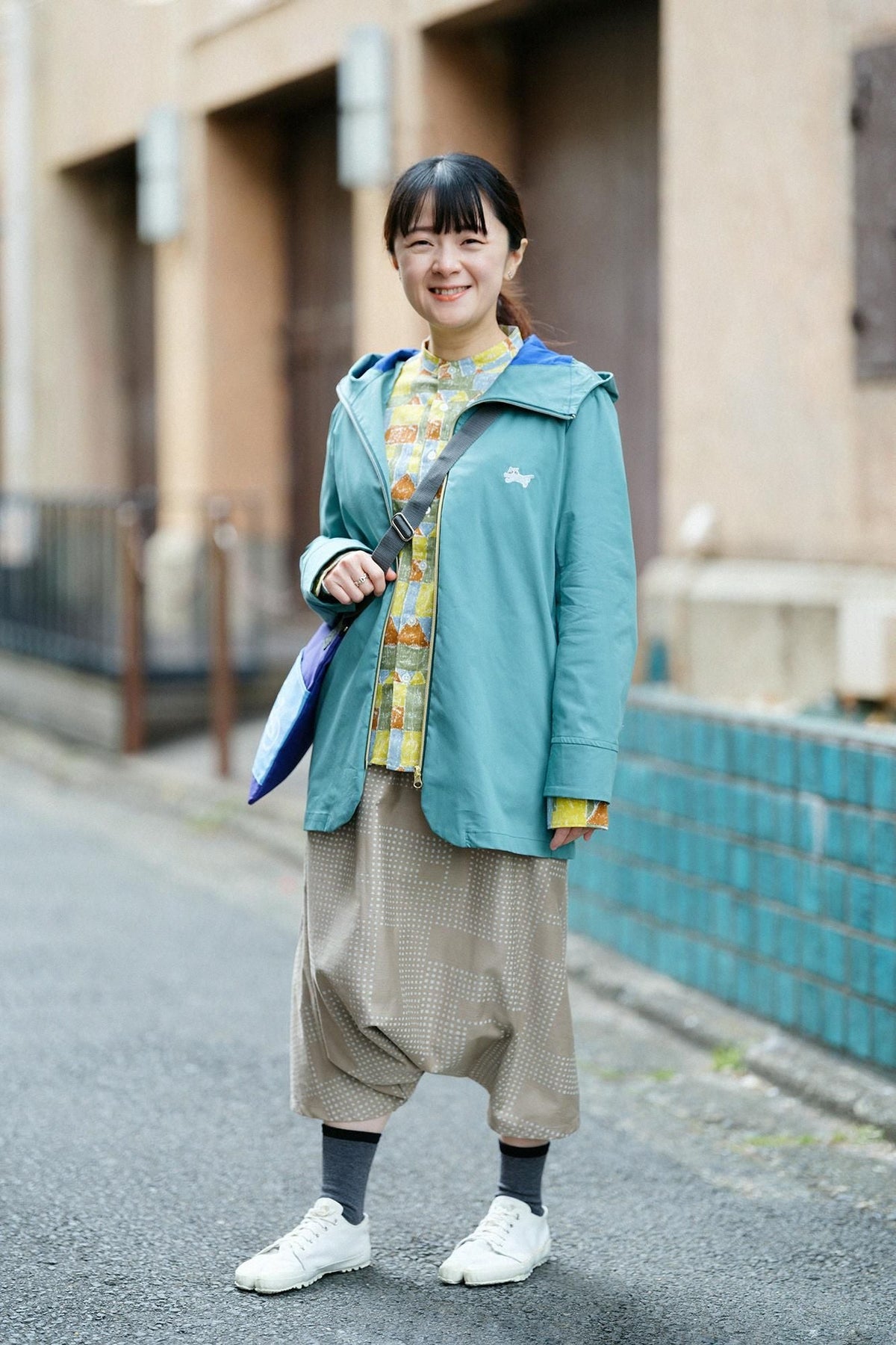 高島縮 20/20 スタンドカラーシャツ／つみ木の家