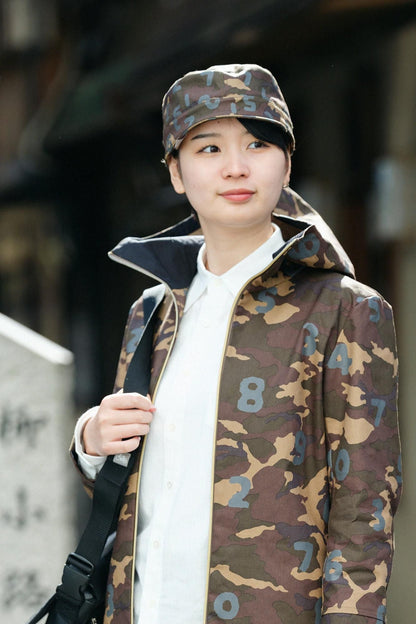 コットンキャンバス BIKEワークキャップ／camo SO-SU-U昆（こん） 上下 （しょうか） 桑染 （くわぞめ）