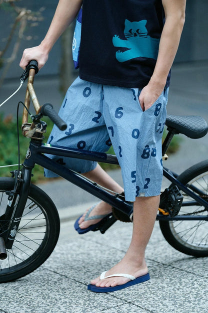 【net限定】タイプライタークロス BIKEショーツ／SO-SU-U 灰青（はいあお）