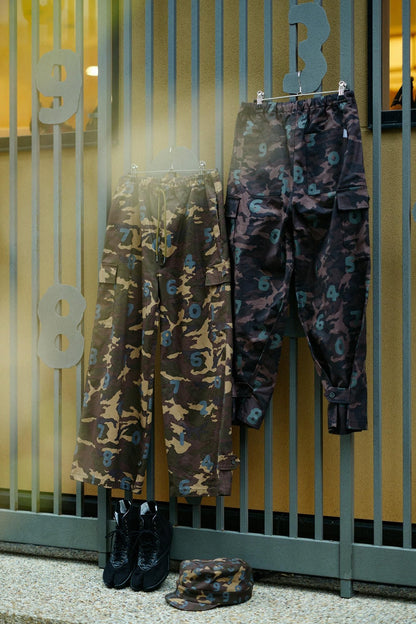 【net限定】コットンキャンバス カーゴパンツ／camo SO-SU-U 銀煤竹（ぎんすすたけ）
