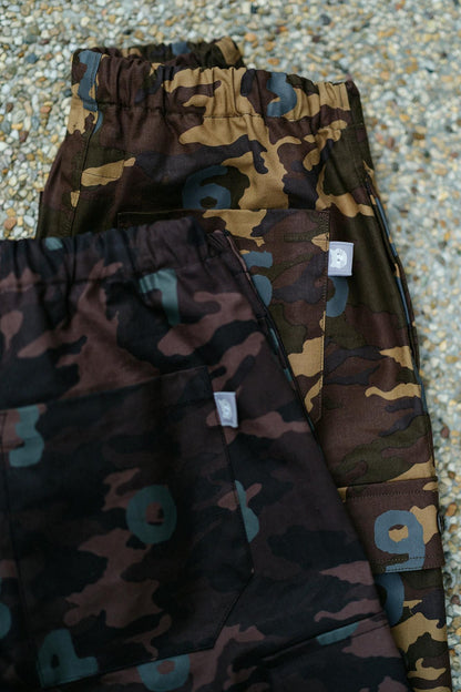 【net限定】コットンキャンバス カーゴパンツ／camo SO-SU-U 銀煤竹（ぎんすすたけ）