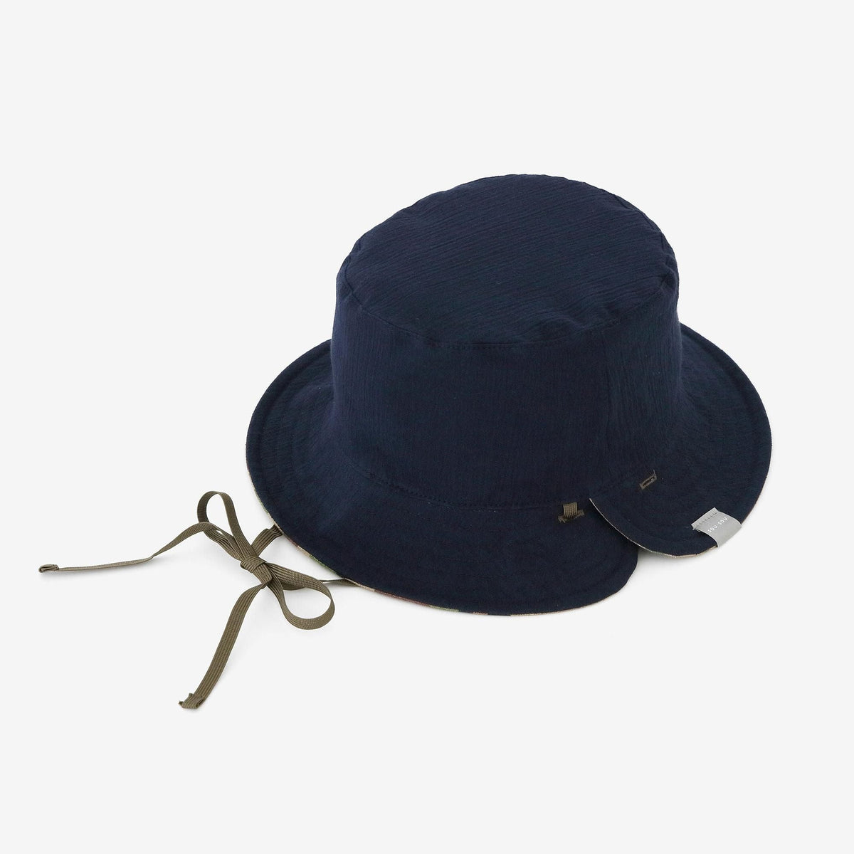 リネンツイル リバーシブル BIKE HAT／duck hunter camo SO-SU-U 空五倍子色（うつふしいろ）