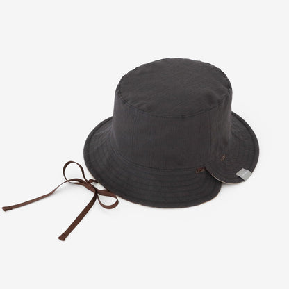 リネンツイル リバーシブル BIKE HAT／duck hunter camo SO-SU-U 白茶（しらちゃ）