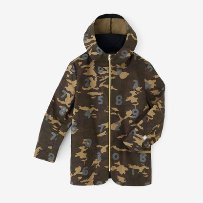 コットンキャンバス ZIP UP フードジャケット／camo SO-SU-U 桑染（くわぞめ）