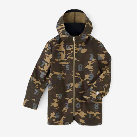 コットンキャンバス ZIP UP フードジャケット／camo SO-SU-U 桑染（くわぞめ）