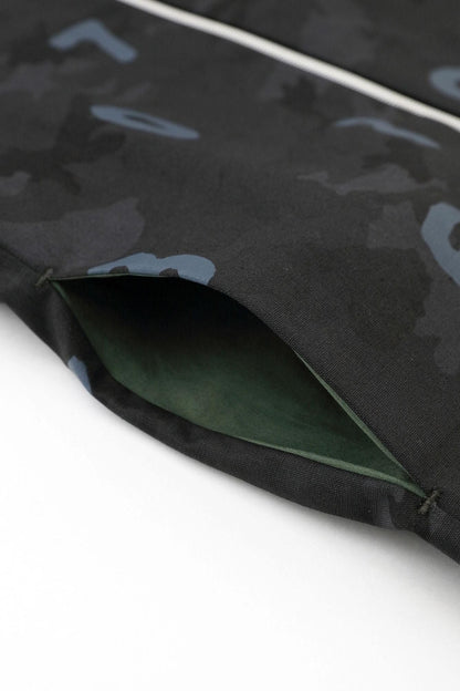 コットンキャンバス ZIP UP フードジャケット／camo SO-SU-U 墨黒（すみくろ）▲