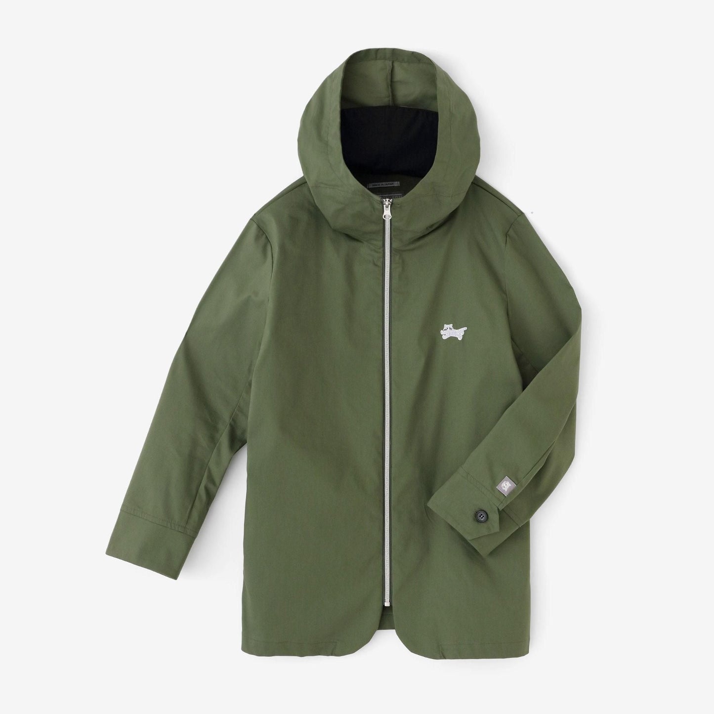 【net限定】ツイル ZIP UP フードジャケット／オリーブ
