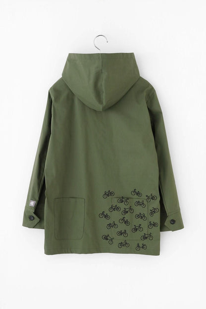【net限定】ツイル ZIP UP フードジャケット／オリーブ