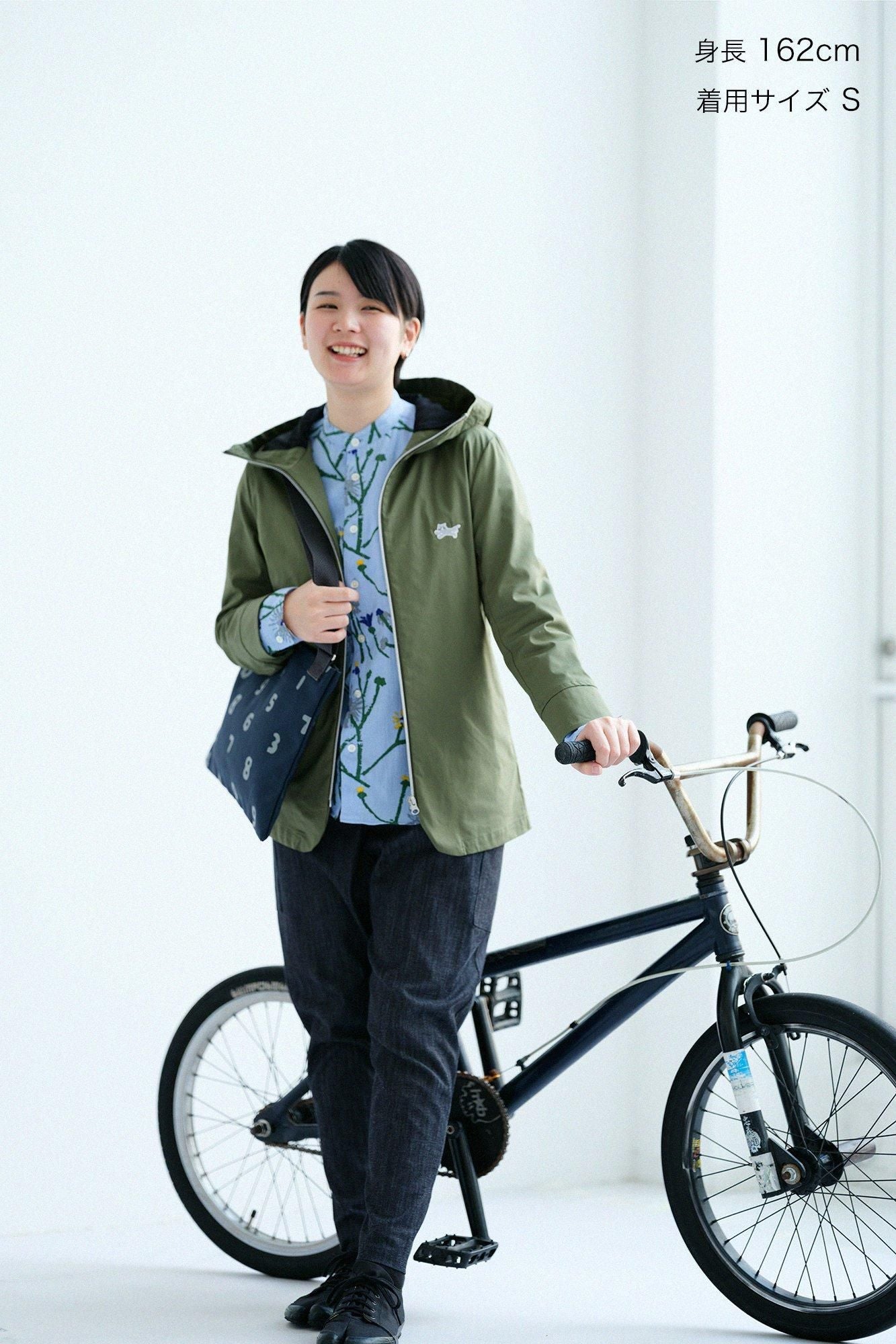 【net限定】ツイル ZIP UP フードジャケット／オリーブ