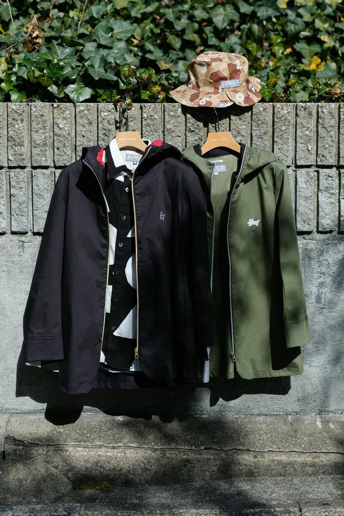 【net限定】ツイル ZIP UP フードジャケット／オリーブ