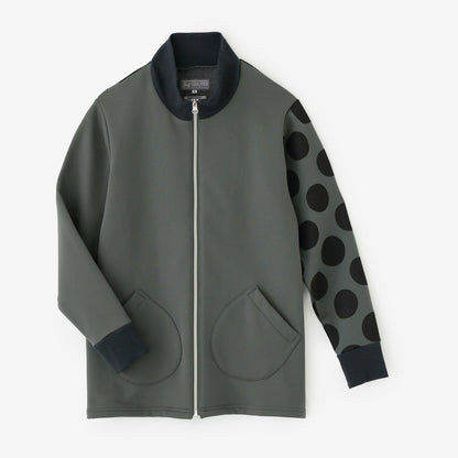 【net限定】ラッチパイルニット ZIP UP BIKEブルゾン／グレー×KPD