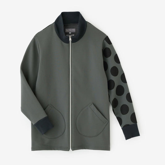 【net限定】ラッチパイルニット ZIP UP BIKEブルゾン／グレー×KPD