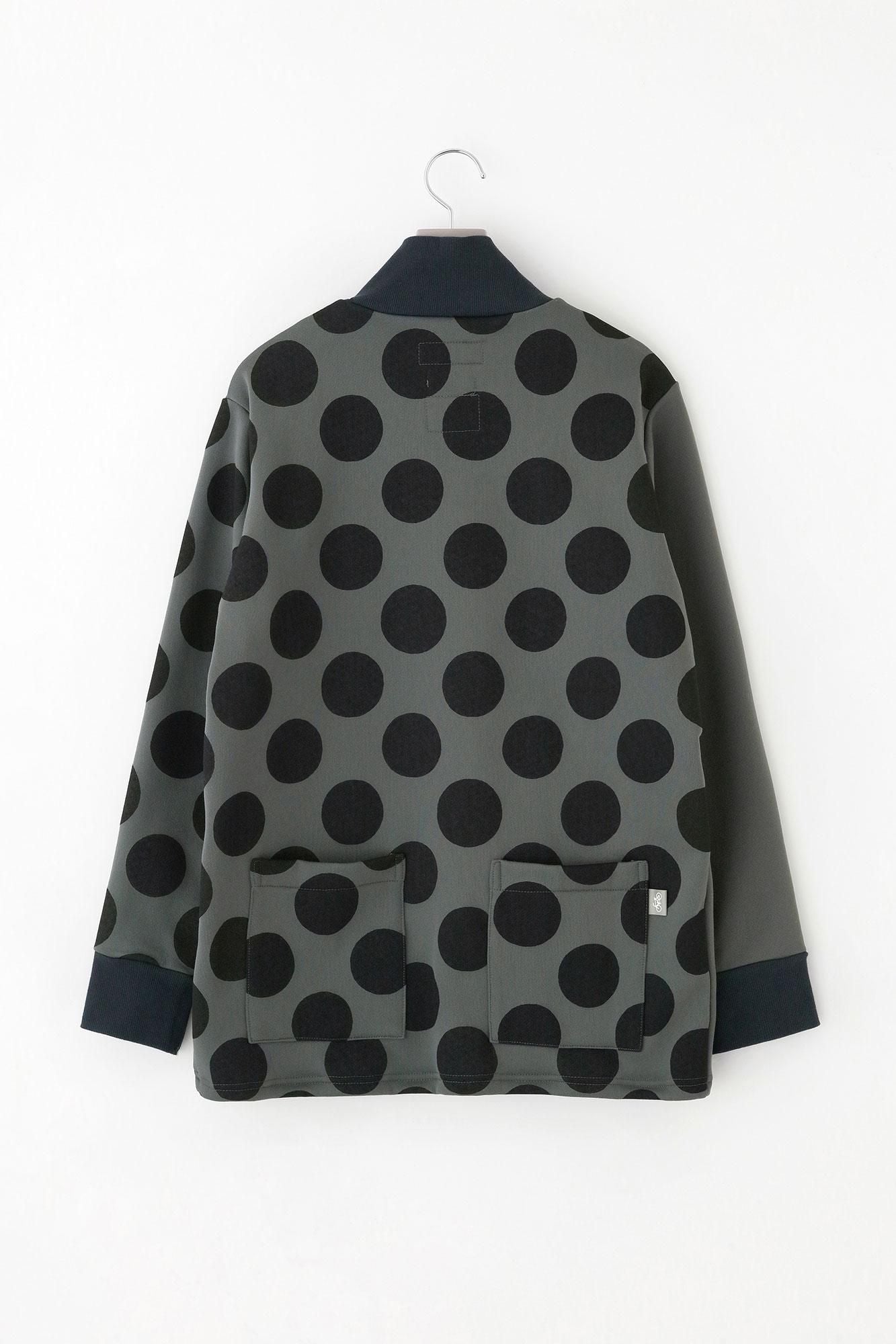 【net限定】ラッチパイルニット ZIP UP BIKEブルゾン／グレー×KPD