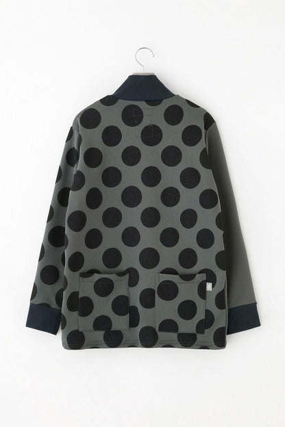 【net限定】ラッチパイルニット ZIP UP BIKEブルゾン／グレー×KPD