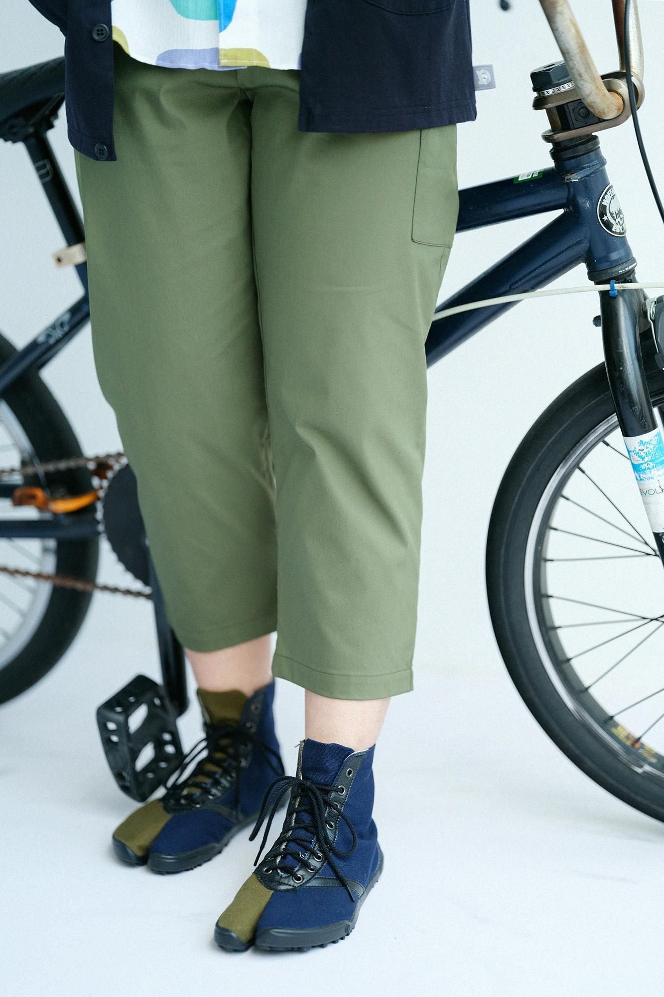 【net限定】ツイル BIKEすててこ／オリーブ