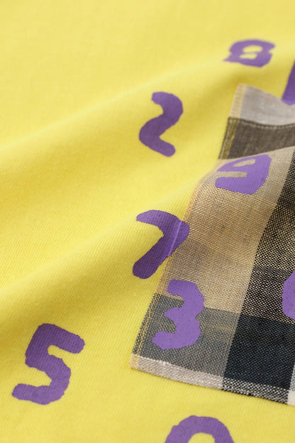 半袖 ポケットTシャツ[5.0]／イエロー×SO-SU-U昆（こん）