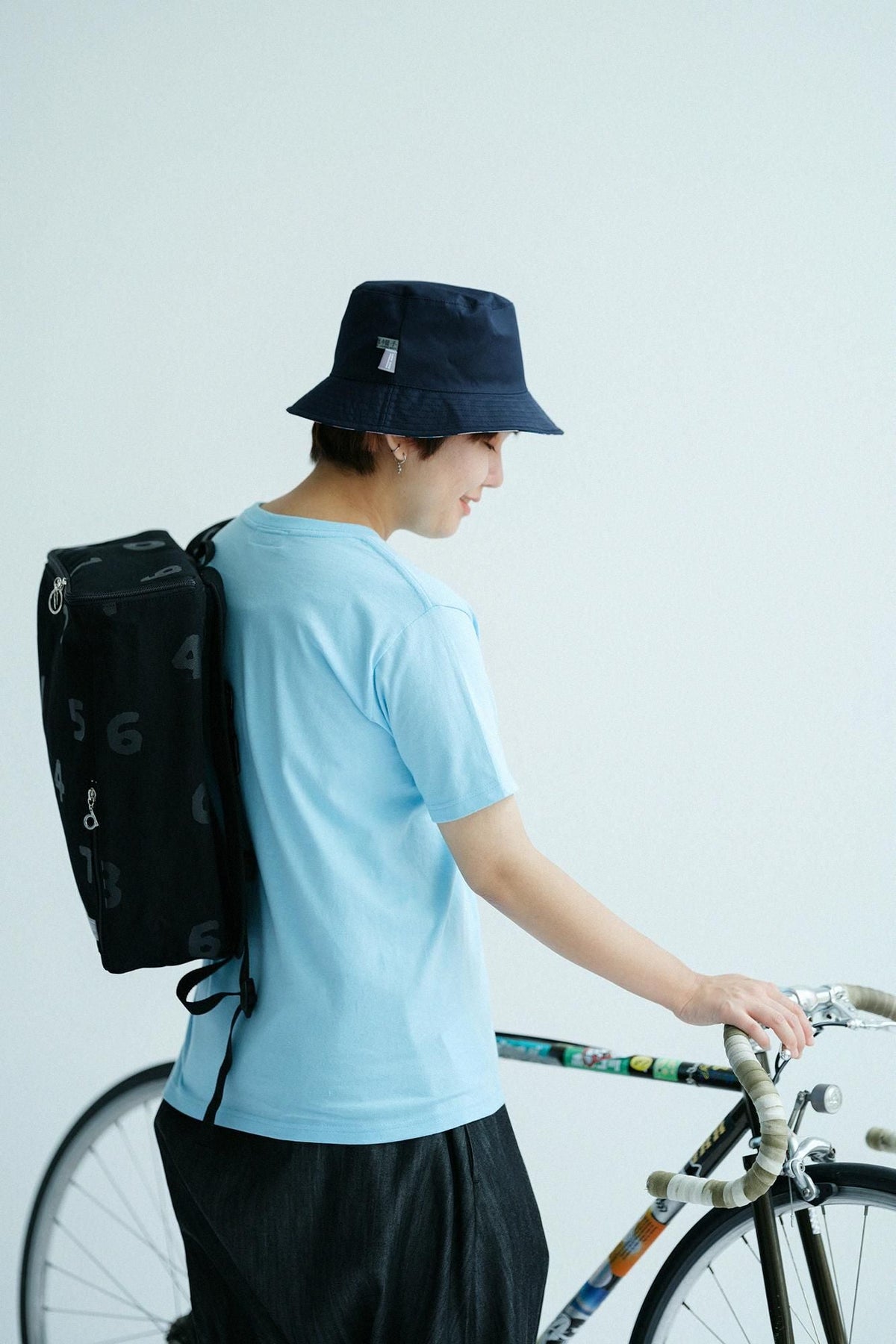 半袖 ポケットTシャツ[5.0]／ライトブルー×チャリンチャリン