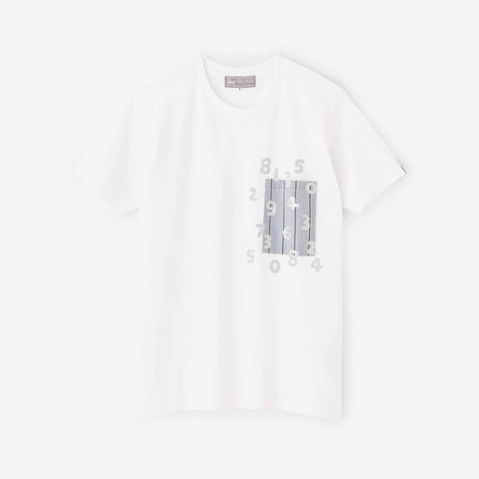半袖 ポケットTシャツ[5.0]／ホワイト×SO-SU-U昆（こん）