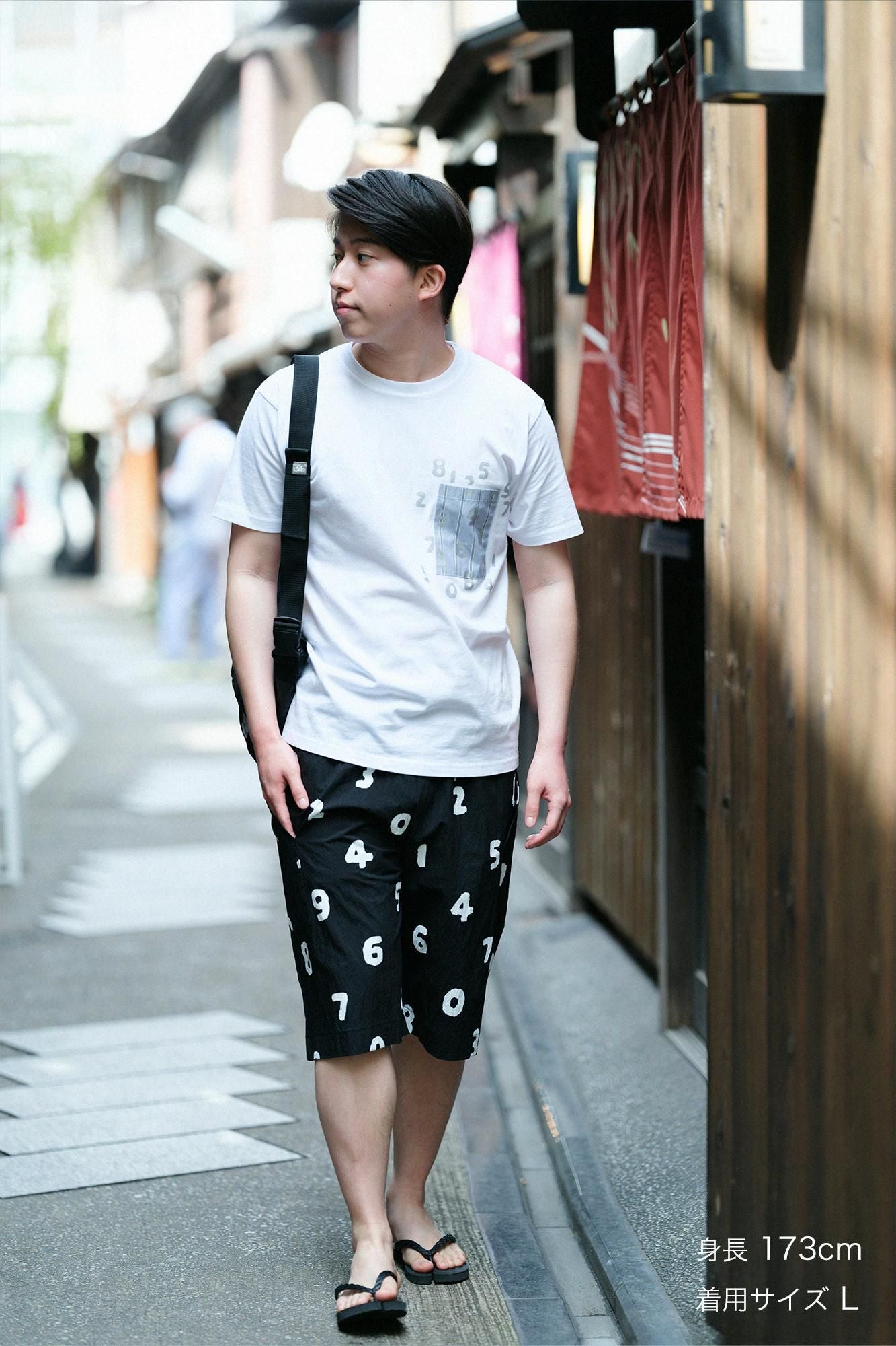 半袖 ポケットTシャツ[5.0]／ホワイト×SO-SU-U昆（こん）