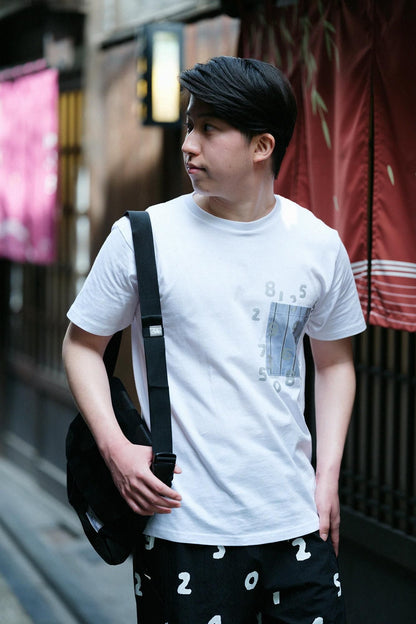 半袖 ポケットTシャツ[5.0]／ホワイト×SO-SU-U昆（こん）