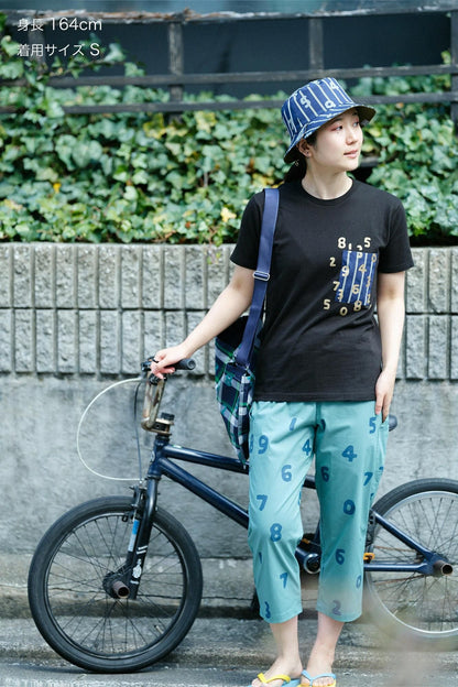 半袖 ポケットTシャツ[5.0]／ブラック×SO-SU-U昆2（こん）