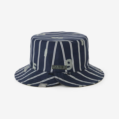 サテンストライプ リバーシブル BIKE HAT／SO-SU-U 留紺（とめこん）