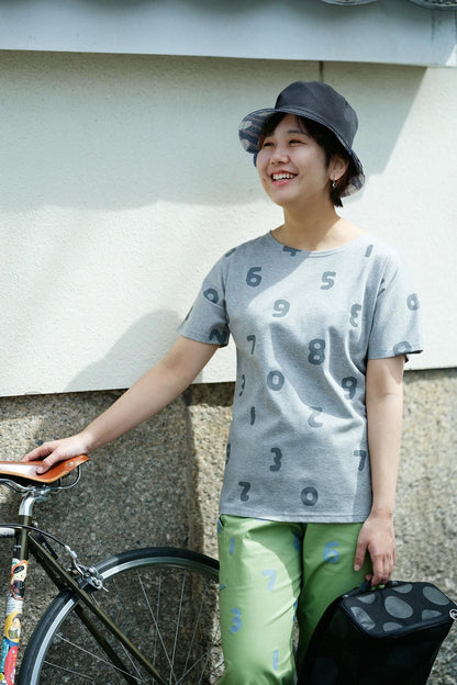カノコニット 型ぬきTシャツ／SO-SU-U上下（しょうか） アッシュグレー