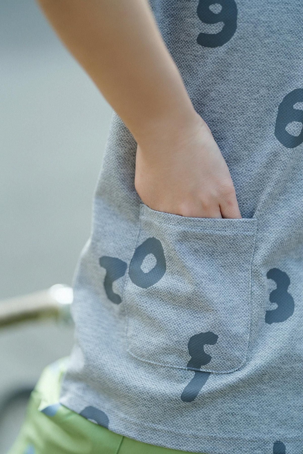カノコニット 型ぬきTシャツ／SO-SU-U上下（しょうか） アッシュグレー