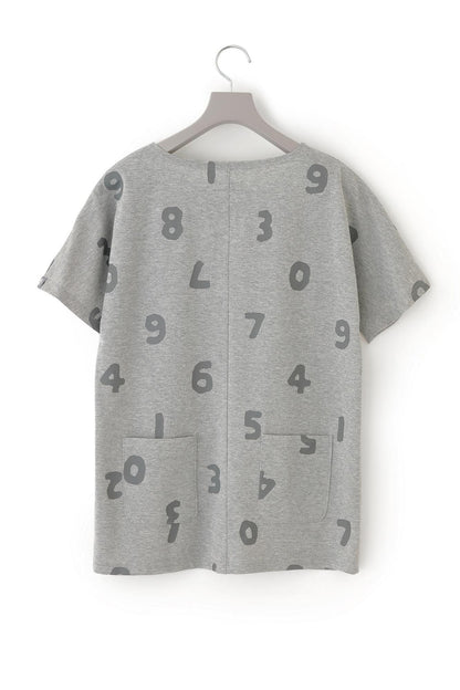 カノコニット 型ぬきTシャツ／SO-SU-U上下（しょうか） アッシュグレー