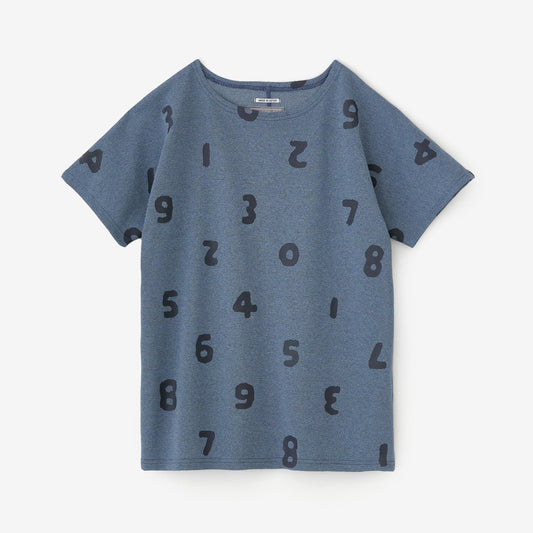 カノコニット 型ぬきTシャツ／SO-SU-U上下（しょうか） ヘザーブルー