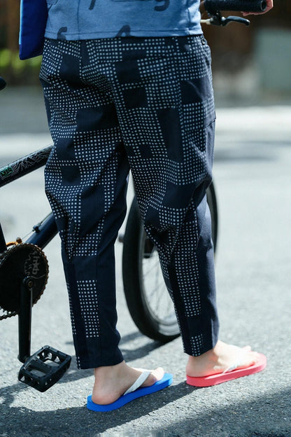 【net限定】綿×クールマックス(R) BIKEジョードプル／ダークネイビー×影（かげ）