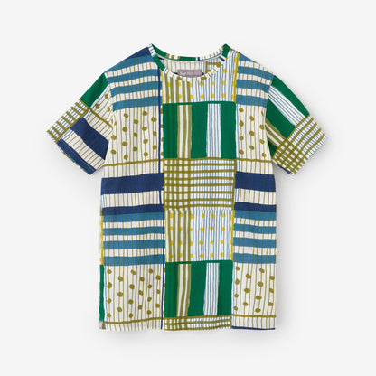 高島縮 40/40 半袖Tシャツ／重ね（かさね）