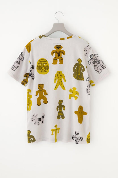高島縮 40/40 半袖Tシャツ／土偶（どぐう）