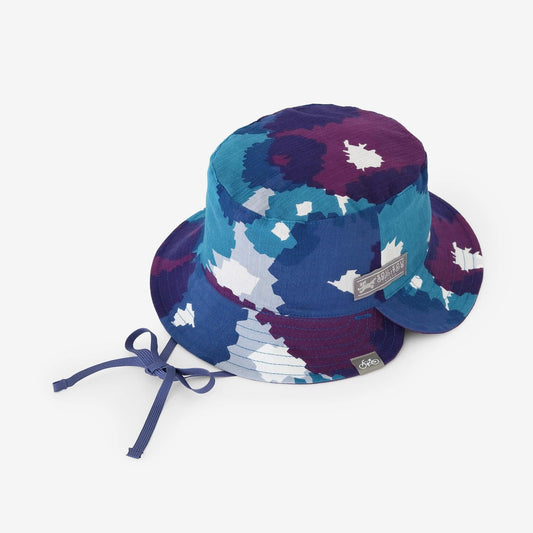 高島縮 20/20 リバーシブル BIKE HAT／咲きほこる