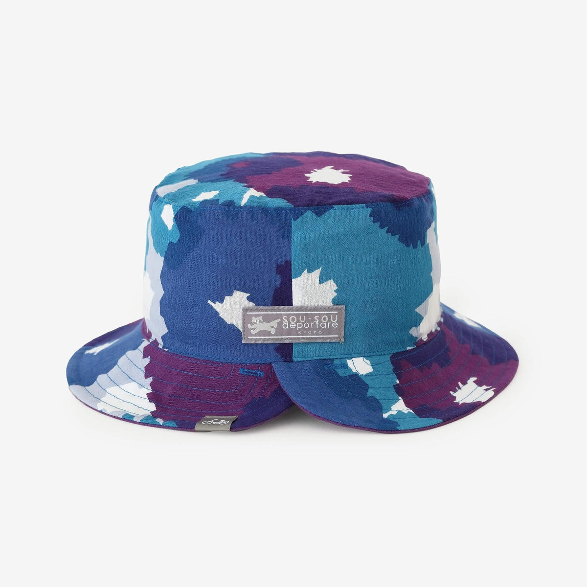 高島縮 20/20 リバーシブル BIKE HAT／咲きほこる
