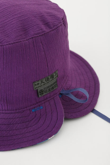 高島縮 20/20 リバーシブル BIKE HAT／咲きほこる