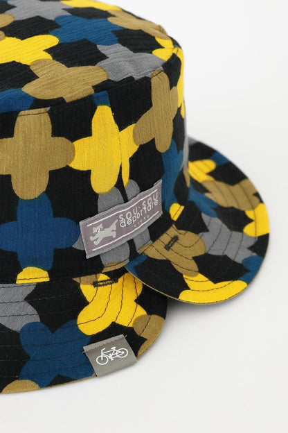 高島縮 20/20 リバーシブル BIKE HAT／縄梯子（なわばしご）